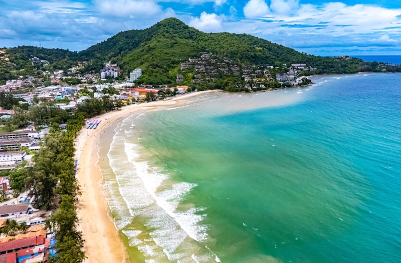 Bird’s eye view of Kamala Beach, Phuket