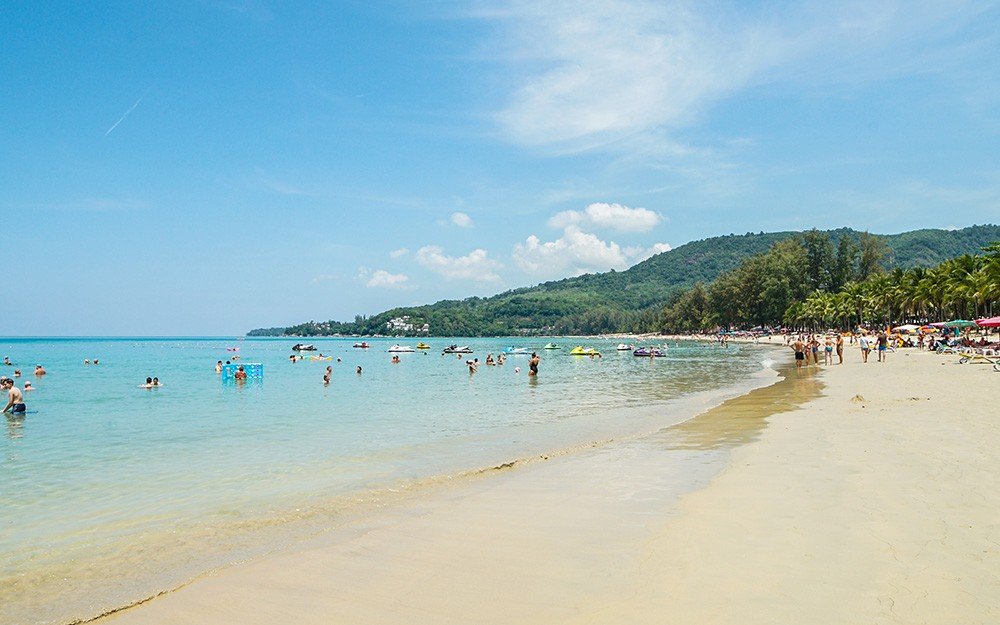 Center of Kamala Beach